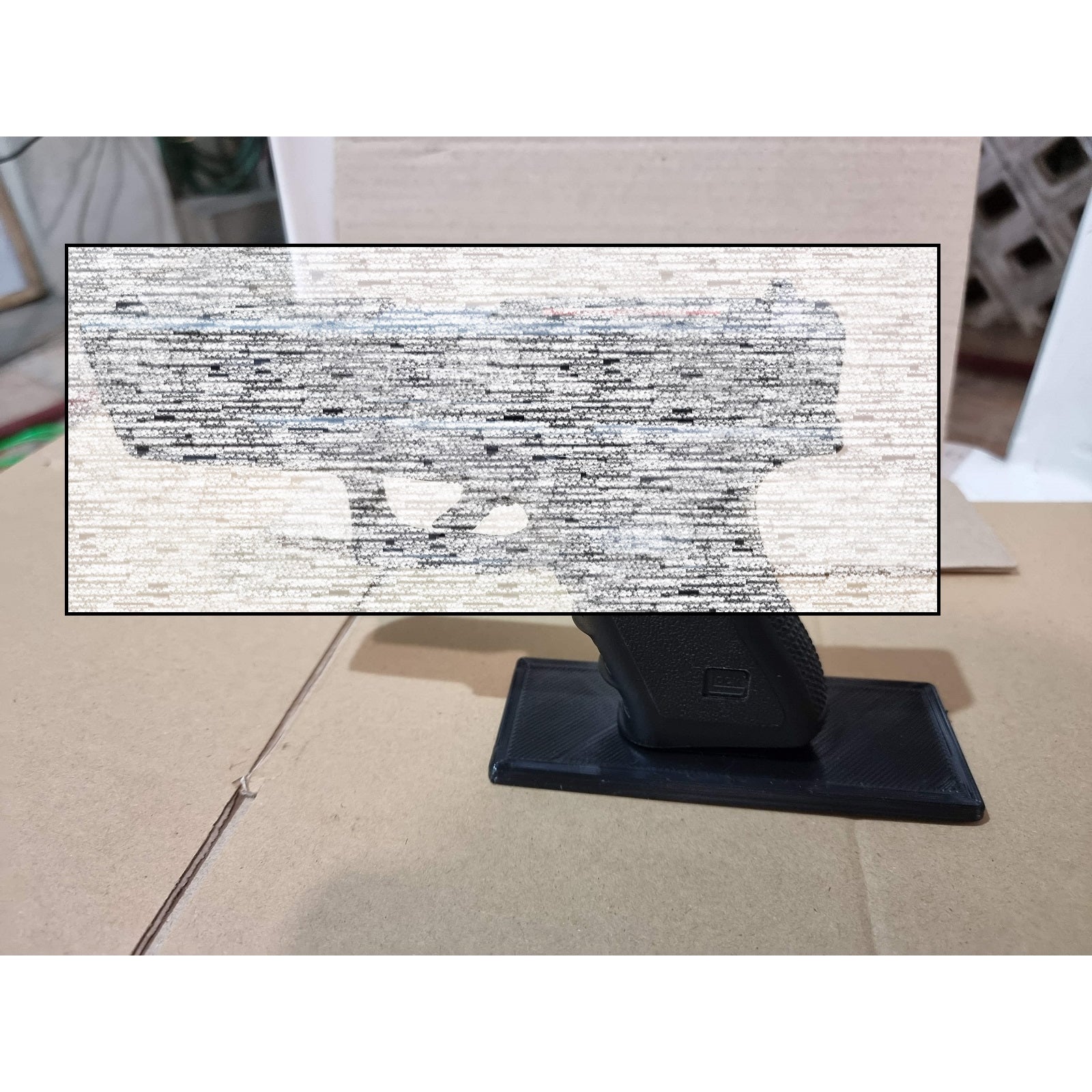 3d printed Simple TOY Glockz Stand for softAir or RS