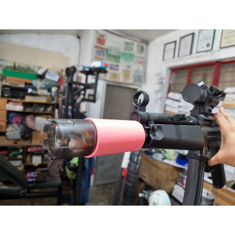 3d printed Cyma MP5s Gel Blaster Spitfire Adapter
