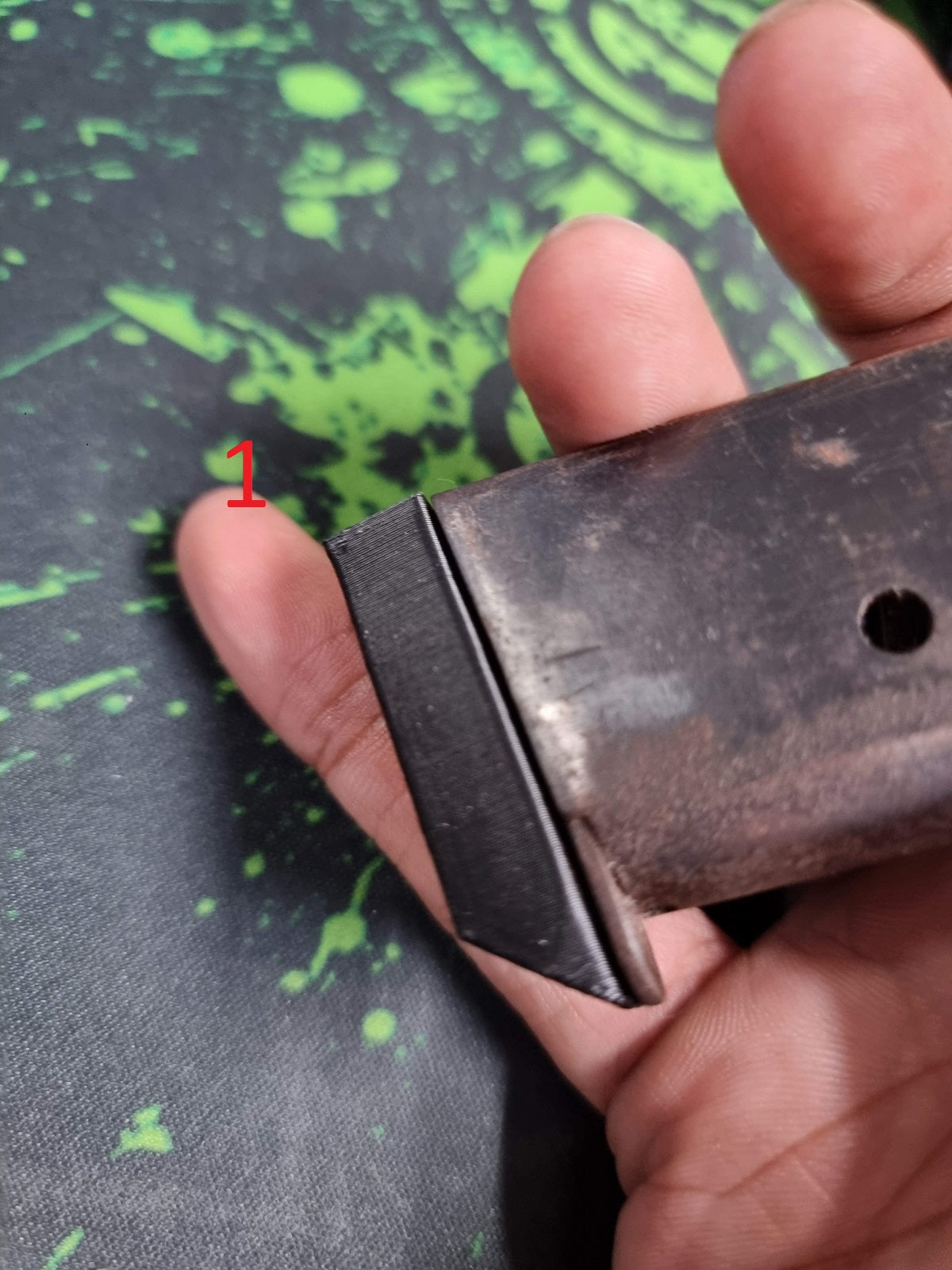 3D Printed 1911 Single Stack PLASTIC Base Pad with Screws (RS)