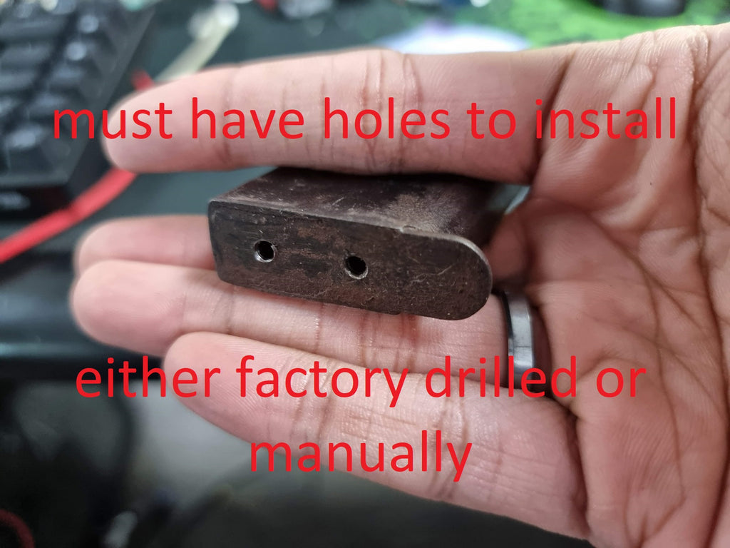 3D Printed 1911 Single Stack PLASTIC Base Pad with Screws (RS)