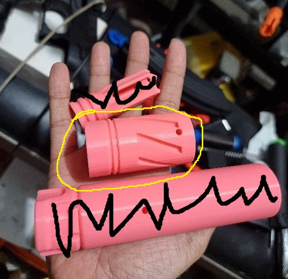 Jomar's gel blasters PLASTIC hop up F. Hider DECORATION for bohan cyma jingi pdx arp9 mk8