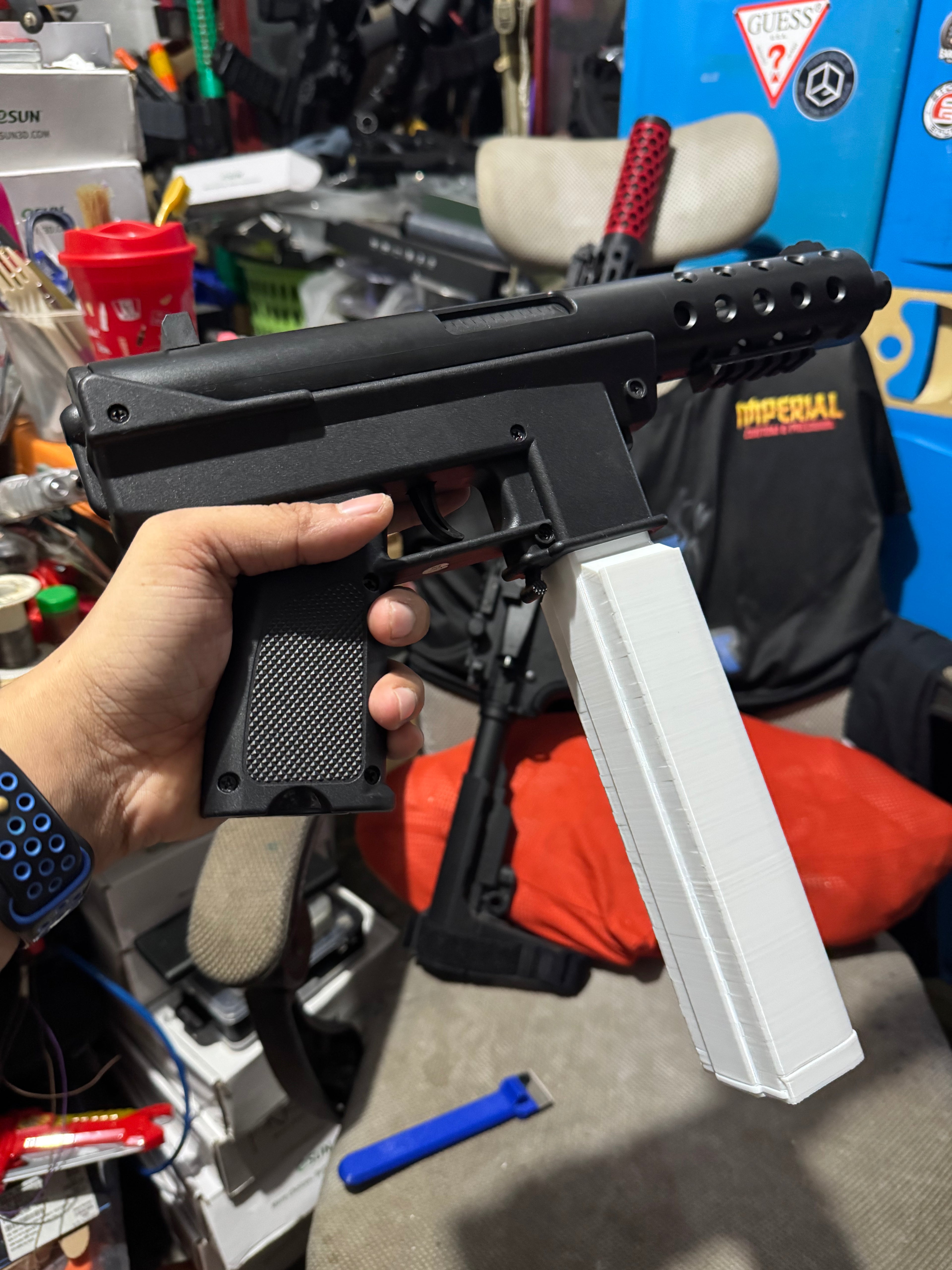3d printed Handi Tec9 Gel Blaster FAT Mag