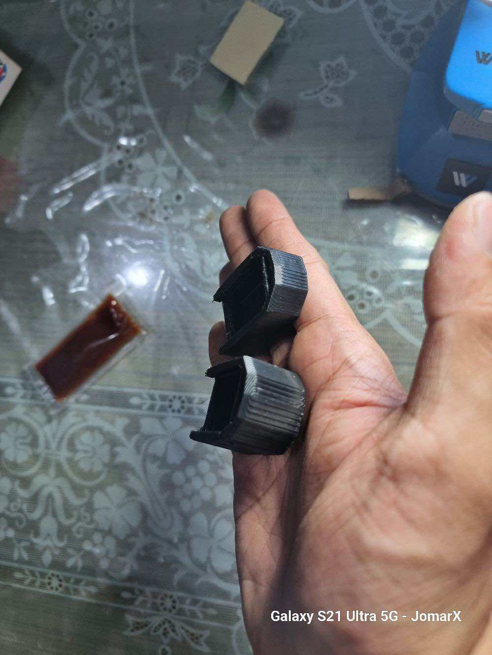 3d printed PLASTIC Rex Delta Base Padss