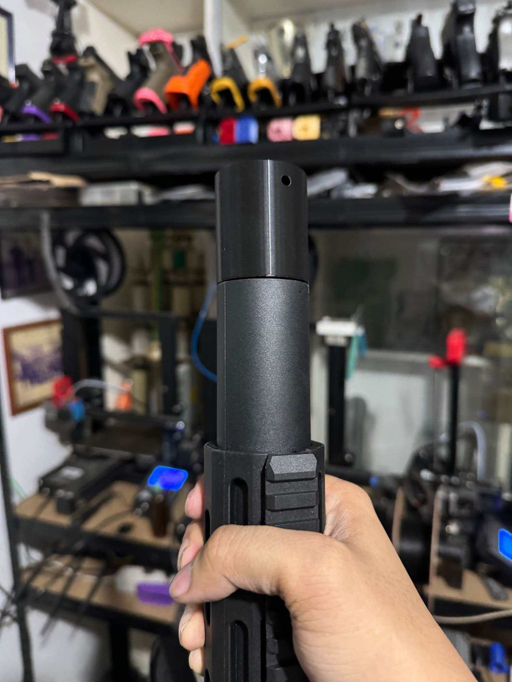 JomarX's 3d printed PLASTIC Honey Badger TOY Gel Blaster Hop up