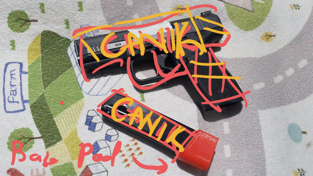 3d printed Canik TP9 magazine base pad
