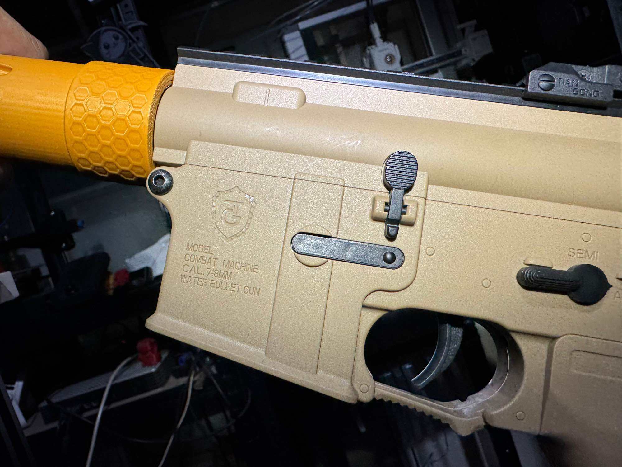 3d printed bohan mk8 HK416 TG F4 speedball gel blasters twist handguards TOY