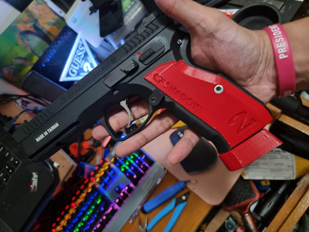 3d printed KSC CZ shadow 2 grips (pair)