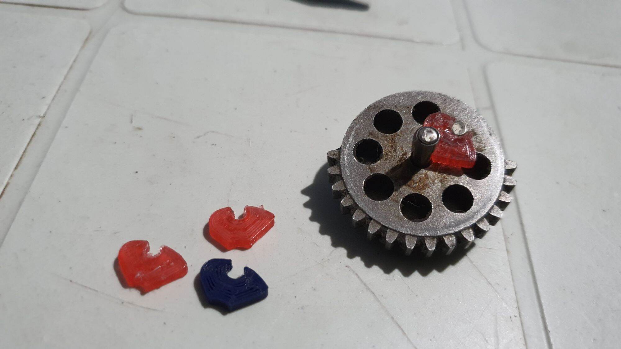 3d printed Sector gear delayer for softair