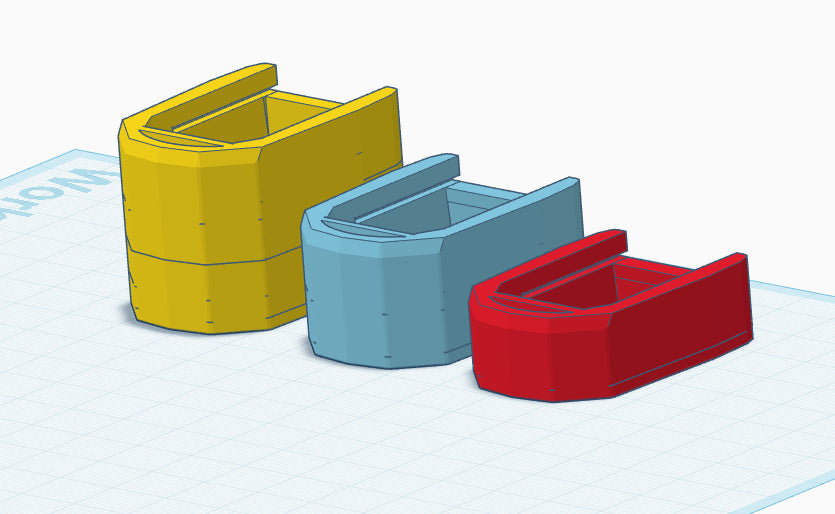 3d printed PLASTIC Rex Delta Base Padss