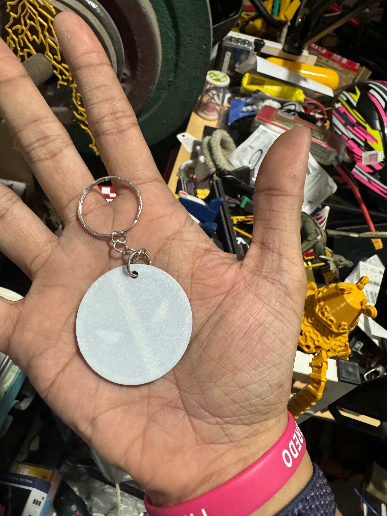 3d printed Deadpool inspired keychain