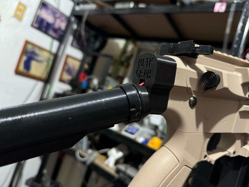 3d printed JomarX angled drop stock adapter for Gel blasters TG ARP9 v1 to v3