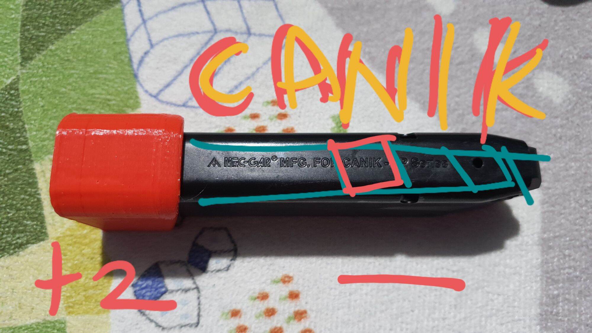 3d printed Canik TP9 magazine base pad